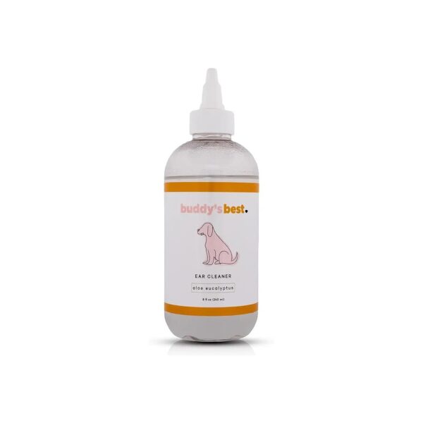 Dog Ear Cleaning Solution for Removing Ear Wax and Odor with Eucalyptus Extract 8oz 240ml