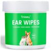 Dog Ear Hygiene Solution with 150 Count Ear Wipes for Regular Cleaning and Care