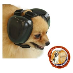 Dog Ear Muffs for Noise Reduction Calming Collar Size M Hearing Protection