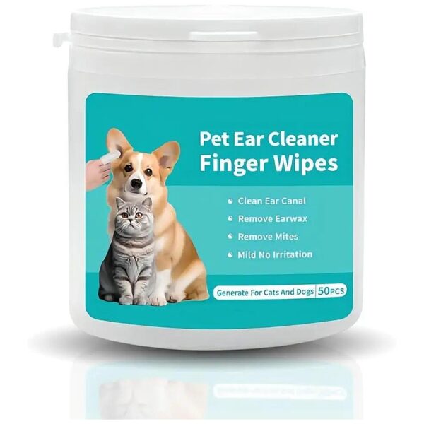 Dog Ear Wipes for Healthy Ears, with Natural Ingredients and Easy to Use