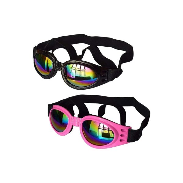 Dog Eye Protection Goggles with Adjustable Strap and UV Protection for Travel