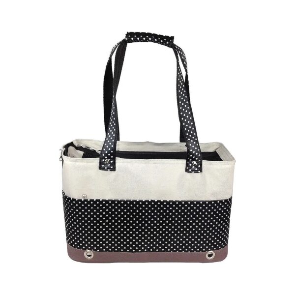 Dog Fashion Purse with Integrated Leash Security and Mesh Ventilation for Safe Travel