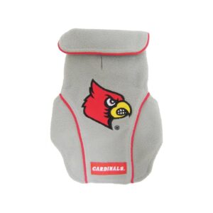 Dog Fleece Vest for Large Dogs Louisville Cardinals Team Spirit