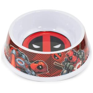 Dog Food Bowl with Deadpool Deadpool Logo 2 x 2 x 5 Multicolor