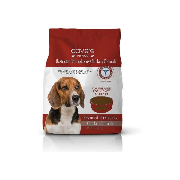 Dog Food for Kidney Support with Low Phosphorus and Added Vitamins Minerals