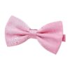 Dog Formal Collars with Polyester Bow Ties for Large & Medium Dogs Pink