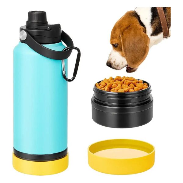 Dog Friendly Travel Water Bottle with Insulation and Detachable Bowls