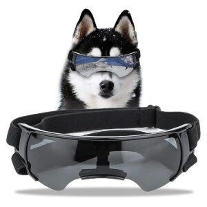 Dog Goggles for Small to Medium Breed Dogs with Shatterproof Lenses and UV Protection