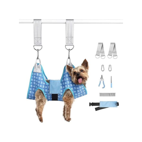 Dog Grooming Hammock for Cats and Dogs, Pet Nail Trimming and Grooming Equipment