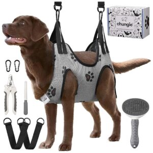 Dog Grooming Kit With Self Cleaning Brush And Pet Nail Clipper