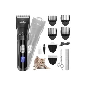 Dog Grooming Kit with 2 Blades and Multiple Speeds for Efficient Haircuts