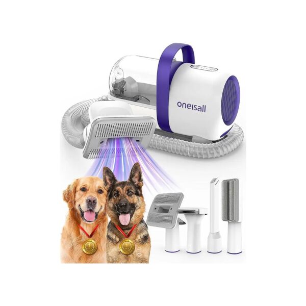 Dog Grooming Vacuum Brush for Shedding Grooming with Adjustable Suction