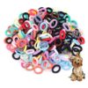 Dog Hair Accessories 300 Pieces Soft Nylon Hair Ties for Small Puppies