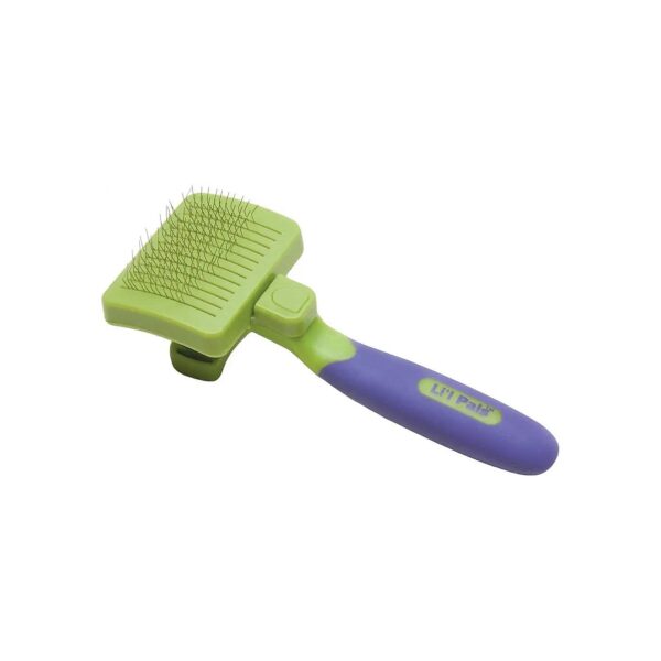 Dog Hair Brush for Small Puppies with Comfortable Stainless Steel Pins