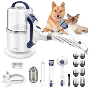 Dog Hair Deshedding Vacuum Kit with Adjustable Guide Combs