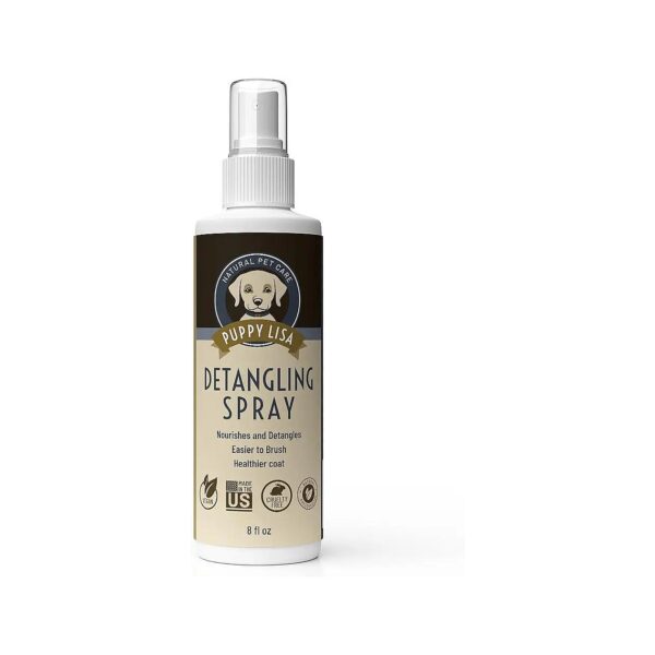 Dog Hair Detangler Spray with Marshmallow Root and Vegan Silk Protein for Matted Hairs