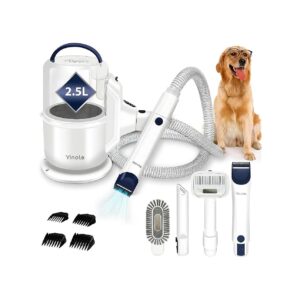 Dog Hair Vacuum Cleaner Kit with Vacuum and Four Combs