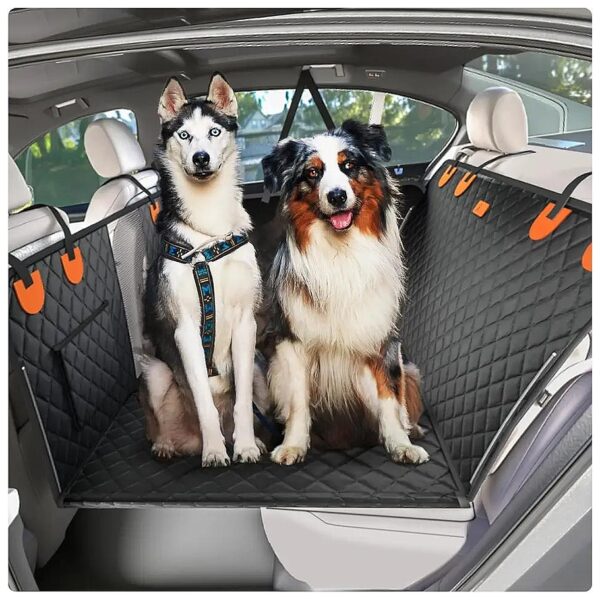 Dog Hammock for Car Back Seat Luxury Hard Bottom Camping Bed Mattress Travel Cover