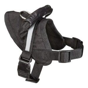 Dog Harness Medium Size Fits Chest 20 to 26 Inches Black Color