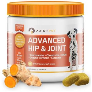 Dog Hip and Joint Supplement Soft Chews with Chondroitin Glucosamine MSM and Omega 3