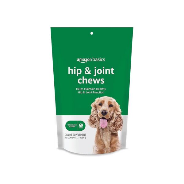 Dog Hip and Joint Supplements with Vitamin C and Green-Lipped Mussel 60 Count