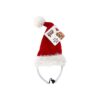 Dog Holiday Santa Hat with Adjustable Band for Large Breed Dogs