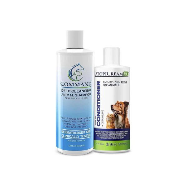 Dog Itch Relief Shampoo and Conditioner Combo for Dry Skin and Allergies