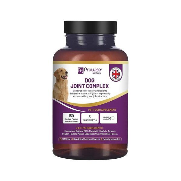 Dog Joint Pain Relief Tablets with Flaxseed and Boswellia for Long-Term Comfort