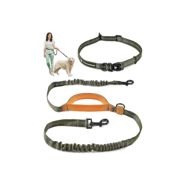 Dog Leash Belt for Large Dogs - No Pull Design for Comfort Safety and Hands Free Walking