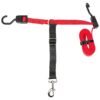 Dog Leash for Back Seat Travel Red Nylon 72 IN