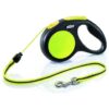 Dog Leash with Reflective Neon Rope and Cord Storage 5 M Nylon