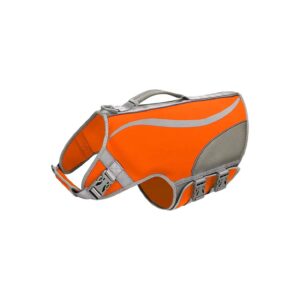 Dog Life Vest for Swimming Boating with Reflective Stripes and Durable Rescue Handle