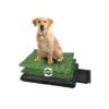 Dog Litter Box with 2 Artificial Grass Pads and Tray for Small Pets