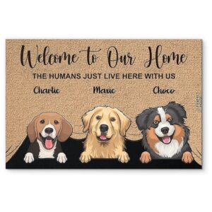 Dog Lover's Gift Idea - Customizable Door Mat for Indoor Entryway