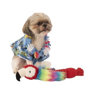 Dog Luau Costume XL with Hawaiian Shirt and Lei Accessory for Large Pets