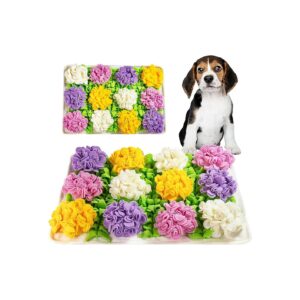 Dog Mental Stimulation and Reward Snuffle Mat with Hydrangea Design