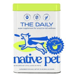 Dog Multivitamin Powder with 12 Active Ingredients for Gut Health, Energy, and Skin