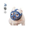 Dog Muzzle for Bulldog Breeds Breathable Mesh Nylon Construction Adjustable M Medium Blue