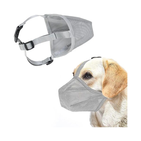 Dog Muzzle with Adjustable Sizes Suitable for Small Medium and Large Dogs