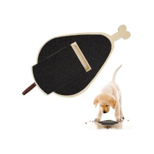 Dog Nail Care and Playtime Combo with Wooden Scratching Pad and Nail Clippers