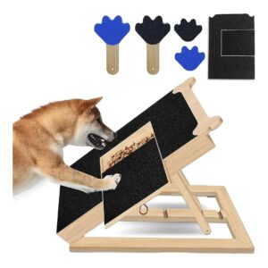 Dog Nail Scratching Pad with Treat Drawer and Trimming Tool for Large Breeds