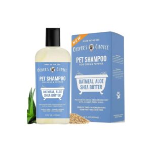 Dog Oatmeal Aloe Shampoo with Shea Butter for Smelly Dogs and Puppies