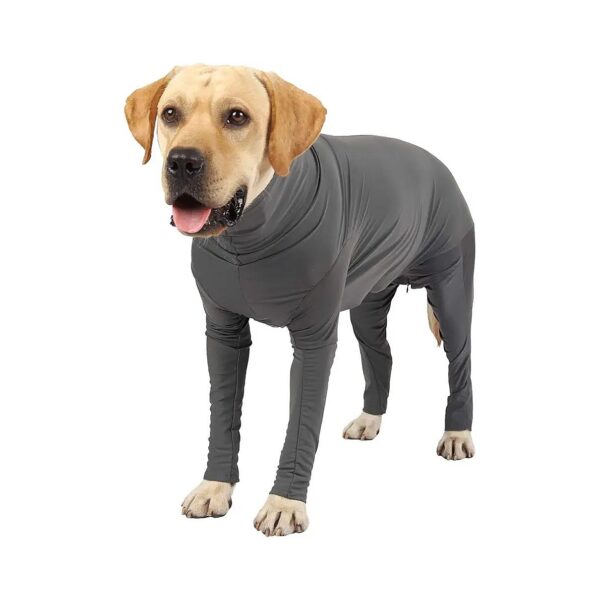 Dog Onesie for After Surgery Recovery with Long Sleeves and Zipper Design