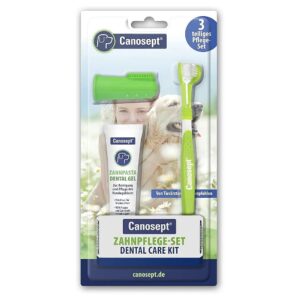 Dog Oral Hygiene Kit with Toothbrush, Toothpaste, and Finger Brush