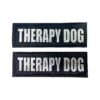 Dog Patches with Hook Backing for Vests and Harnesses in Black