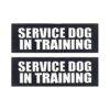 Dog Patches with "Service Dog" Text in Black Polyester