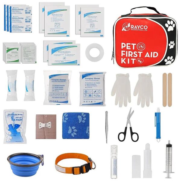 Dog Pet First Aid Emergency Kit 45 Piece Travel Home Rescue