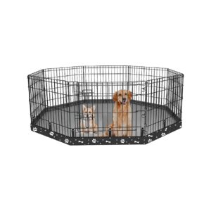 Dog Pet Octagonal Playpen Bottom Pad Cover for 24 Inch 8 Panel Exercise Pen and Crate