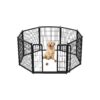 Dog Playpen for Home, Camping, and Yard - 8 Panels and Strong Stakes