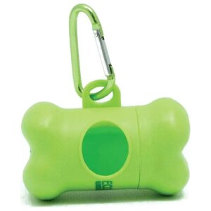 Dog Poop Bag Dispenser with Ergonomic Design and Stainless Steel Clip